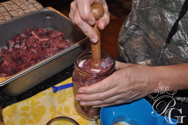 Packing-Jars-Venison canning venison