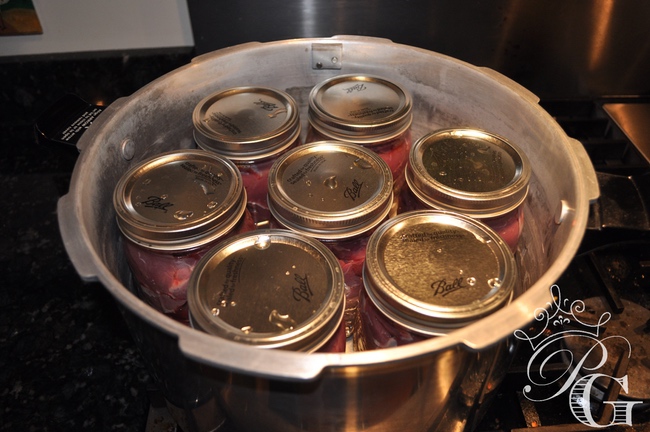 Pressure-Cooker-Venison canning venison