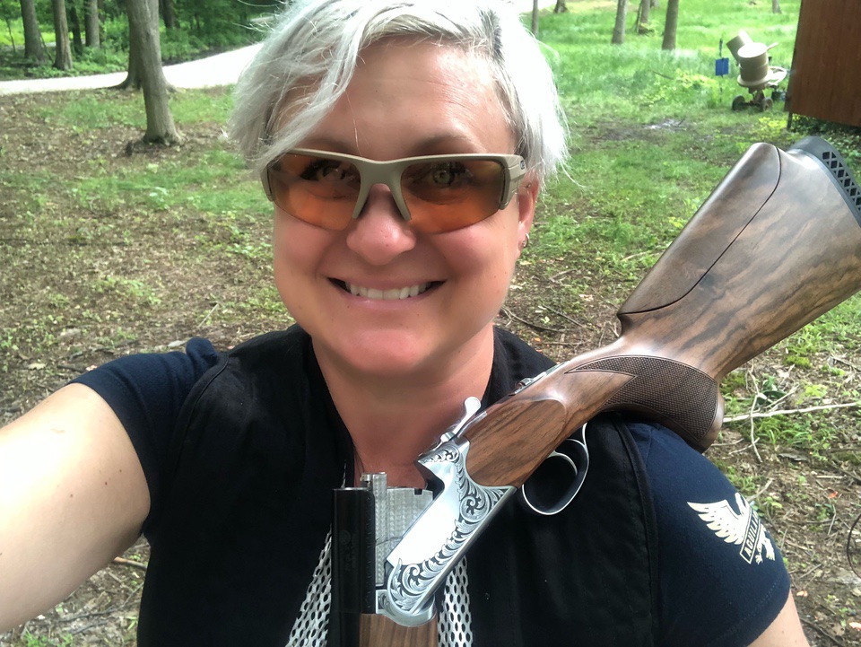 Here I am with my custom CZ shotgun