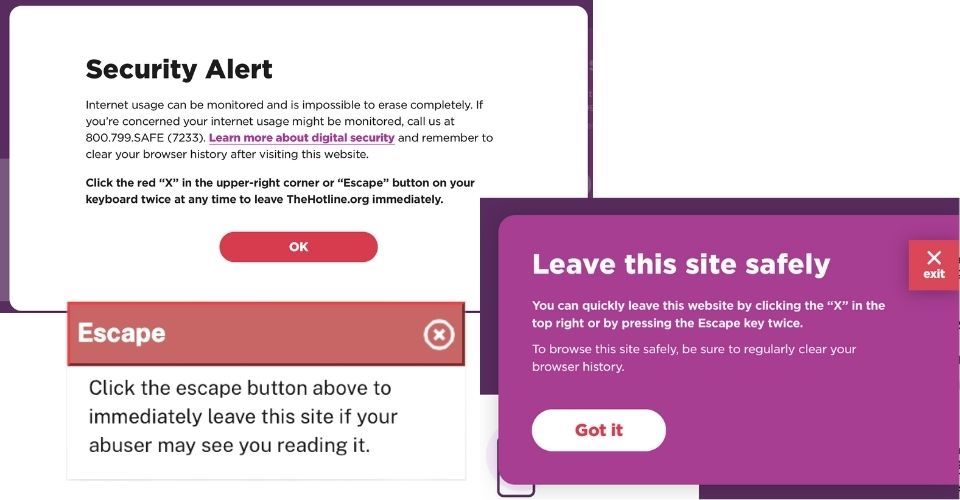 Computer safety alerts